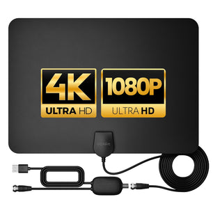 Flat Indoor HDTV Antenna with Amplifier