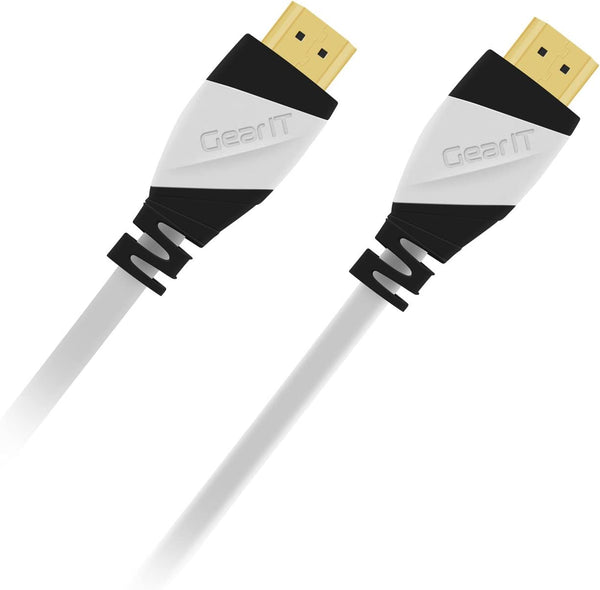 GearIT 35 Feet 4K HDMI Cable - 4K Resolution, White - GearIT