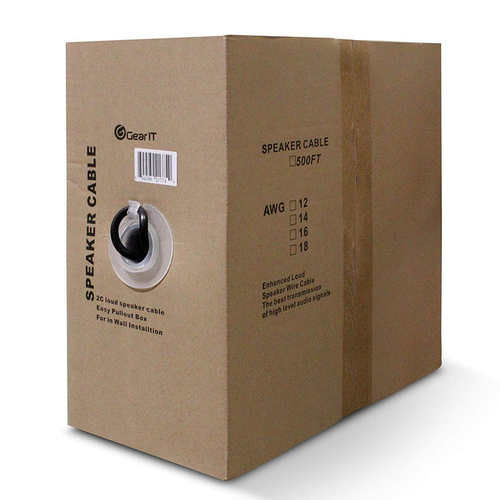 GearIT 14-Gauge Outdoor Speaker Wire, CL3 Rated, Direct Burial, In-Wall, OFC (Oxygen Free Copper) Cable, Home Theatre, Car Speakers & More - 14 Awg - www.gearit.com