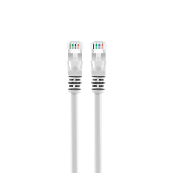 GearIT Cat6 Ethernet Patch Cable - Snagless RJ45, Stranded, 550Mhz, UTP, Pure Bare Copper Wire, 24AWG  - White - GearIT
