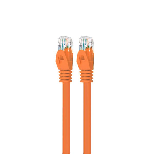 GearIT Cat6 Ethernet Patch Cable - Premium Flexible Soft Tab, Snagless RJ45, Stranded, 550Mhz, UTP, Pure Bare Copper Wire, 24AWG - Orange - www.gearit.com