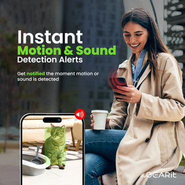 GEARit Wifi Indoor Camera for Baby & Pet Monitor - 2K Video, 2-Way Audio