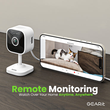 GEARit Wifi Indoor Camera for Baby & Pet Monitor - 2K Video, 2-Way Audio