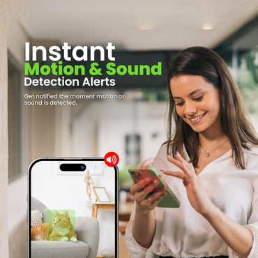 GEARit Wifi Indoor Camera with Pan/Tilt for Baby & Pet - 2K Video, 2-Way Audio, Motion Tracker