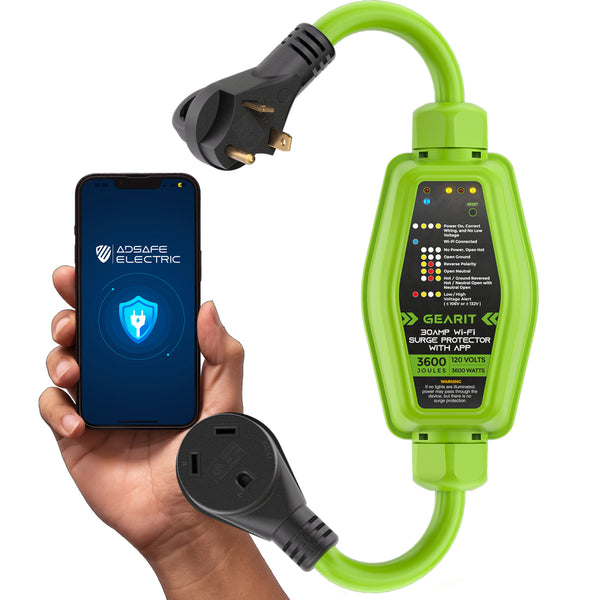 30 Amp WiFi RV Surge Protector - Monitor in Real Time GearIT