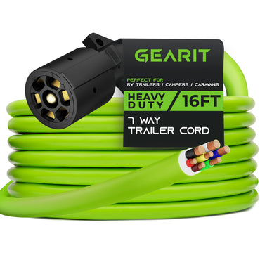 Heavy Duty 14AWG 7 Way Conductor Wire RV Trailer Cord GearIT