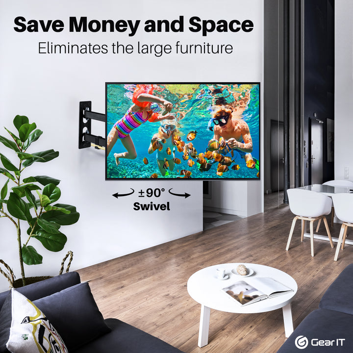 TV Wall Mount for 23-43inch TVs (Up to 66 lbs) GearIT