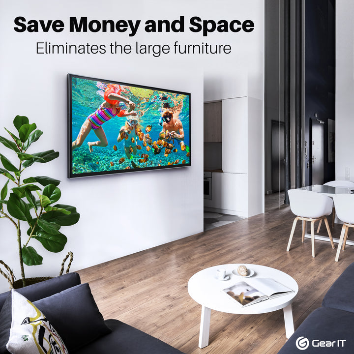 GearIT 37"-80" TV Wall Mount - Slim Full Tilt (Up to 165 lbs) - GearIT