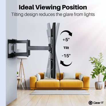 Swivel TV Wall Mount for 37-80inch TVs (Up to 132 lbs) GearIT