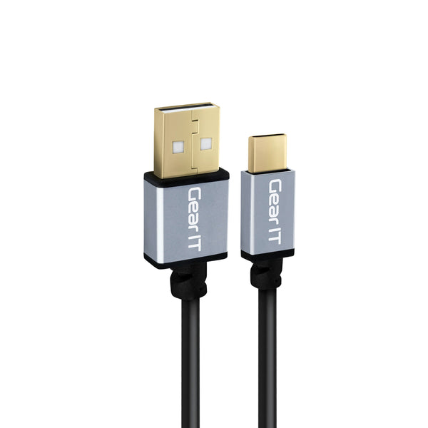 GearIT USB-C Cable, USB Type-C to USB-A 2.0 Male, Fast Charging USB Type-C to Type-A - www.gearit.com